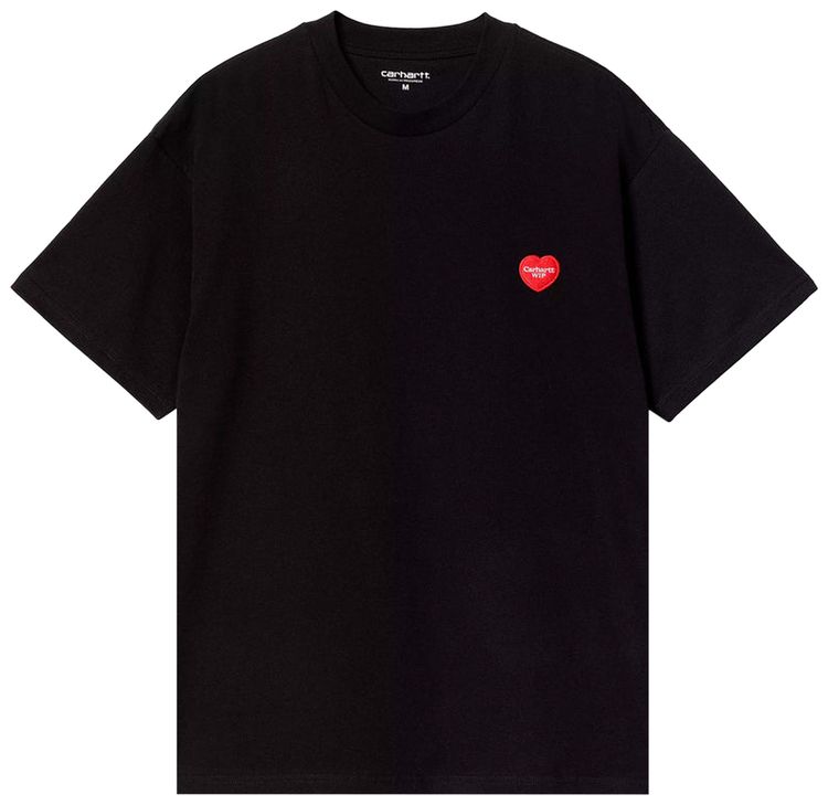 Carhartt WIP Short Sleeve Heart II Hartt T Shirt Black