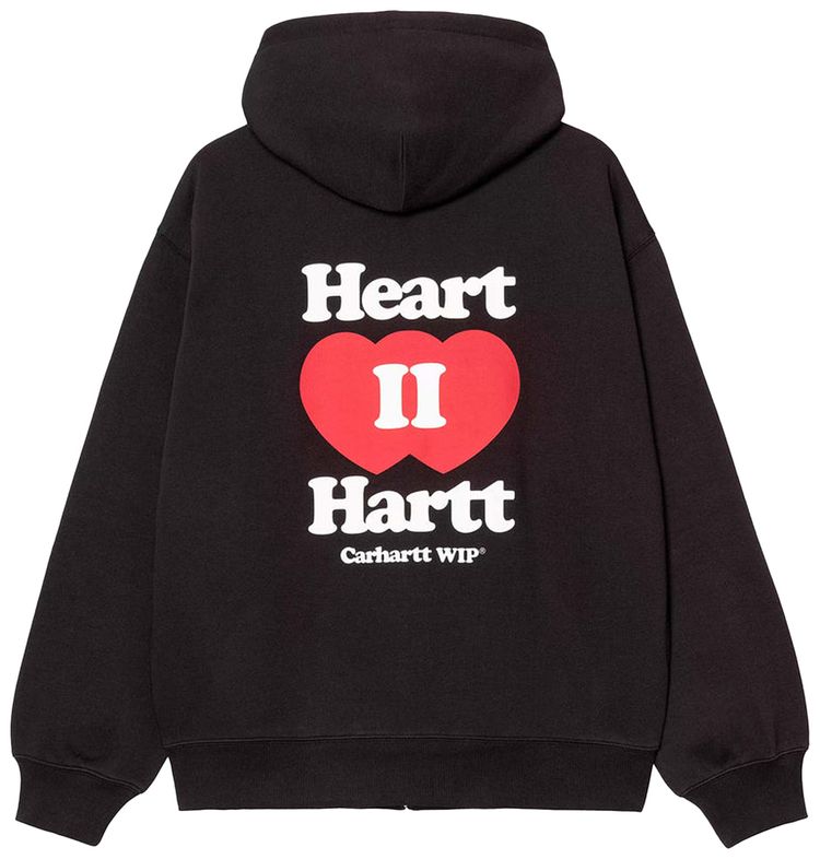 Carhartt WIP Hooded Heart II Hartt Sweat Jacket Black