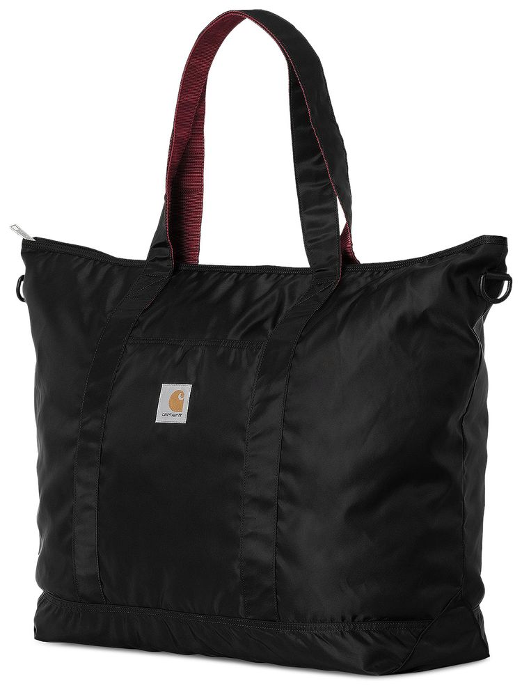 Carhartt WIP Alumni Tote Bag BlackScarlet