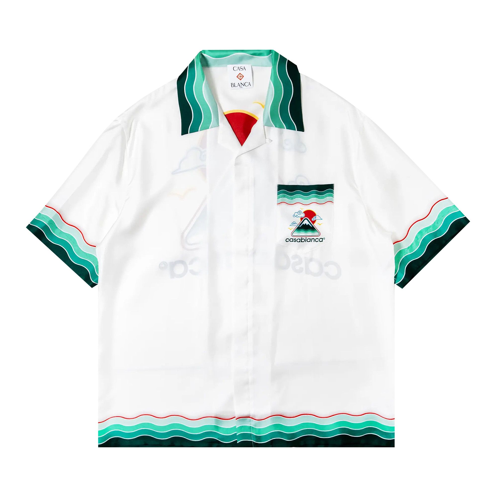 Buy Casablanca Cuban Collar Short-Sleeve Shirt 'Montage