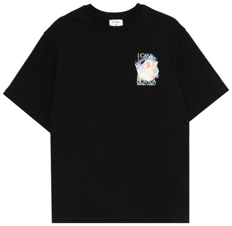 Casablanca Printed Oversized T Shirt Galactic Connection