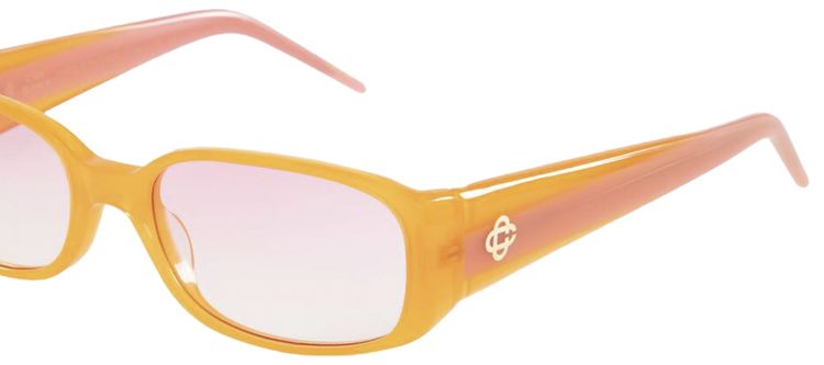 Casablanca Oval Stripe Sunglasses OrangePink