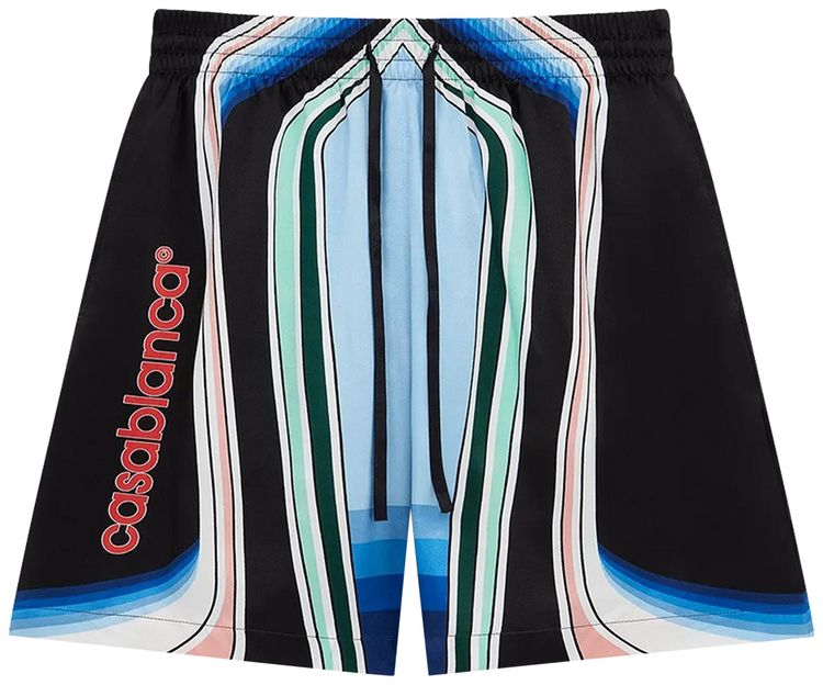 Casablanca Drawstring Shorts Graphic Mountain