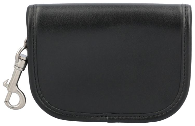 CELINE Nano Besace Triomphe Key Holder Black