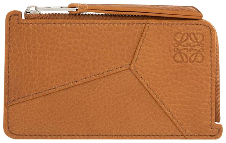 Loewe Puzzle Edge Coin Card Holder Light Canyon Brown