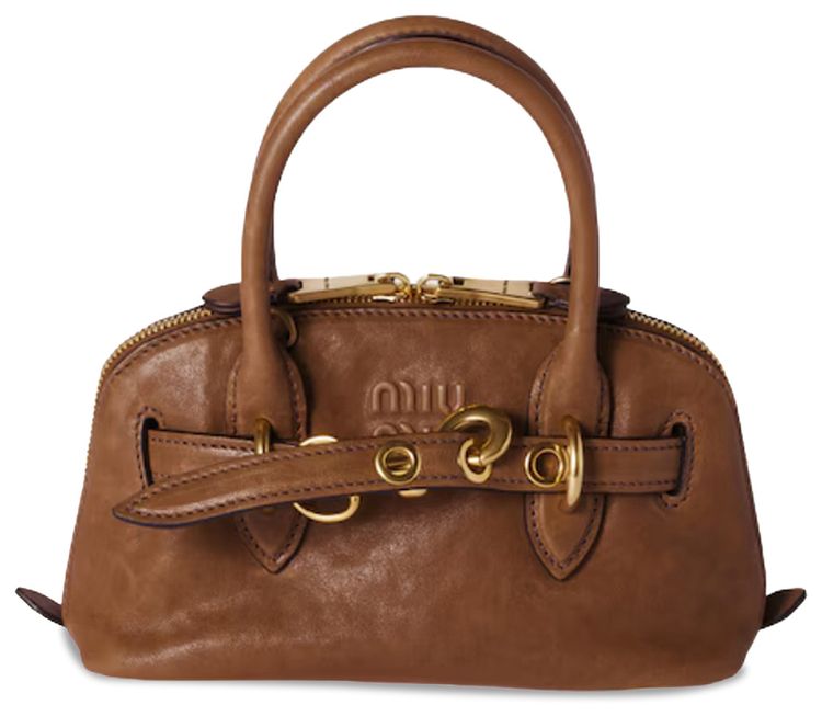 Miu Miu Aventure Mini Nappa Leather Bag Rovere