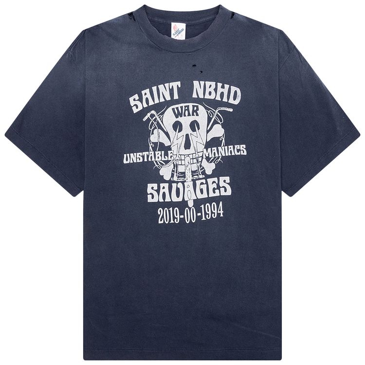 SAINT Mxxxxxx x Neighborhood Saint Tee Navy