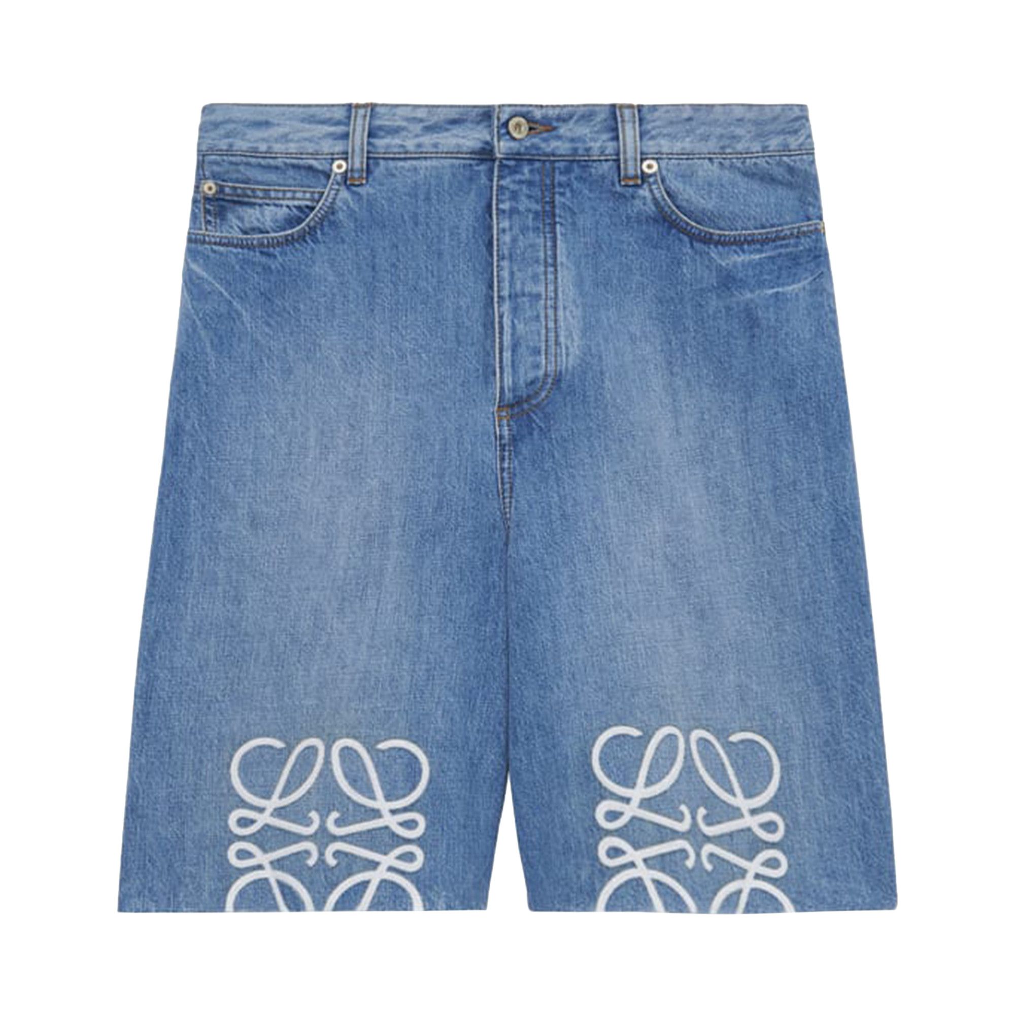 Buy Loewe Anagram Shorts 'Washed Denim' - H526Y1GW07 6395 | GOAT Buy Loewe Anagram Shorts 'Washed Denim' - H526Y1GW07 6395 | GOAT