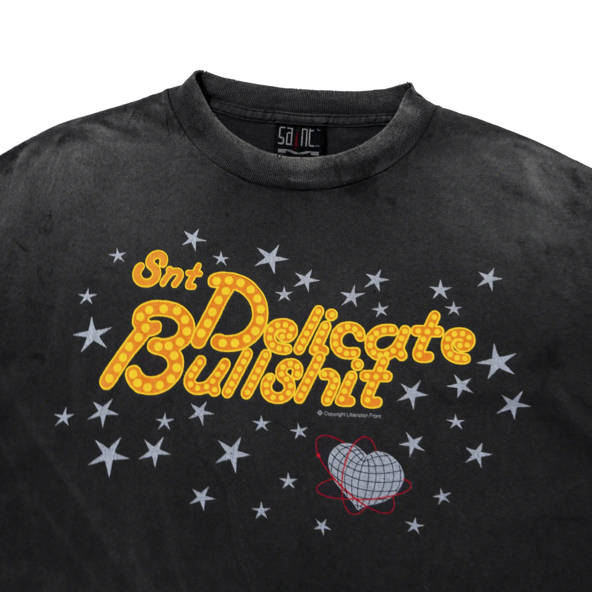 Buy SAINT Mxxxxxx Delicate Bullshit Tee 'Black' - SM HR8