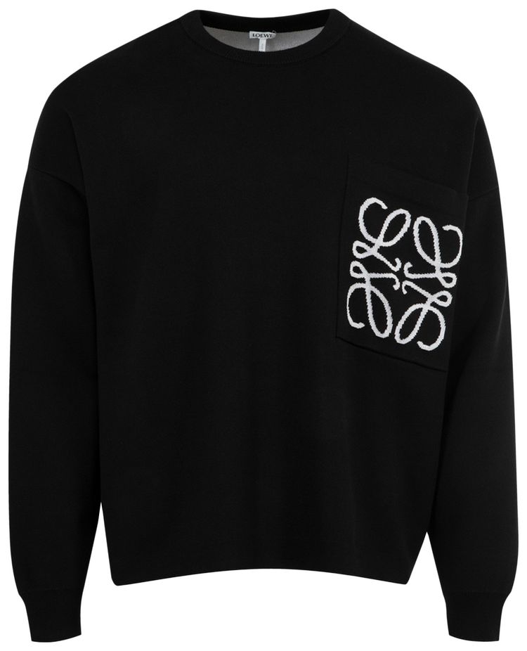Loewe Anagram Pocket Sweater BlackWhite