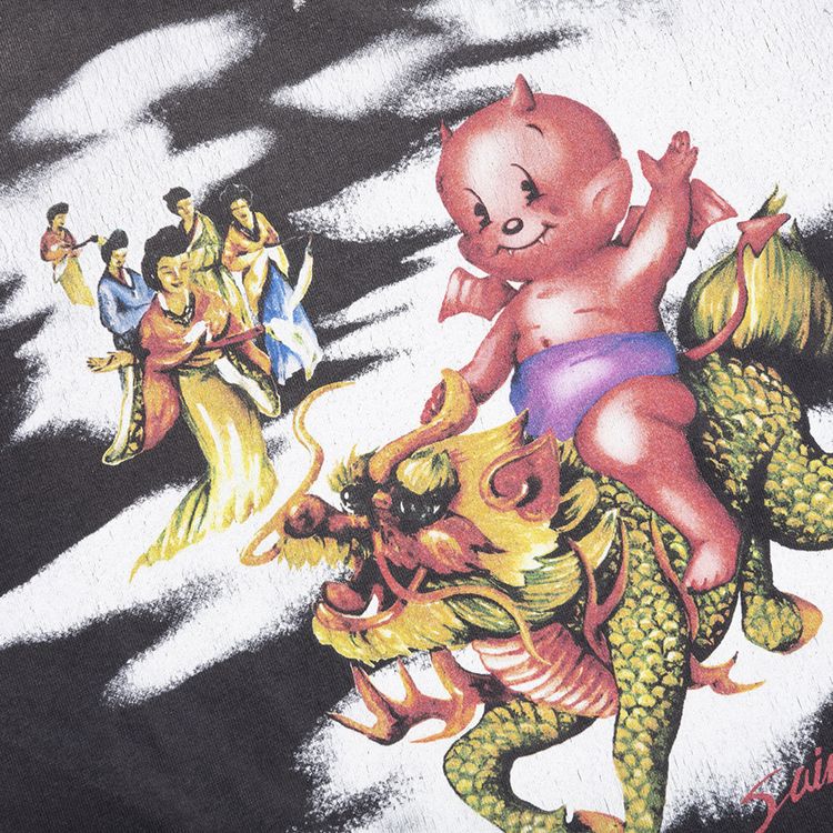 SAINT Mxxxxxx Damaged Tee Black