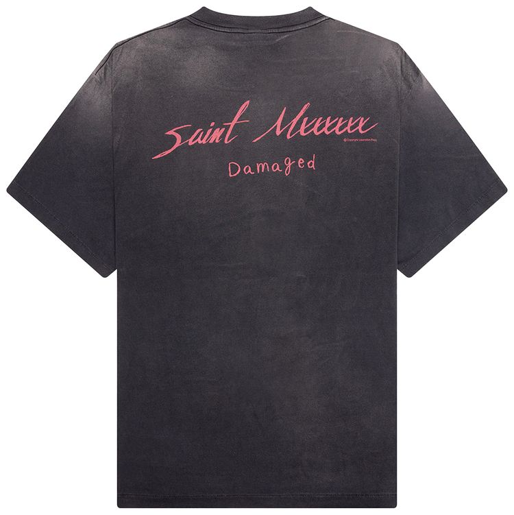 SAINT Mxxxxxx Damaged Tee Black