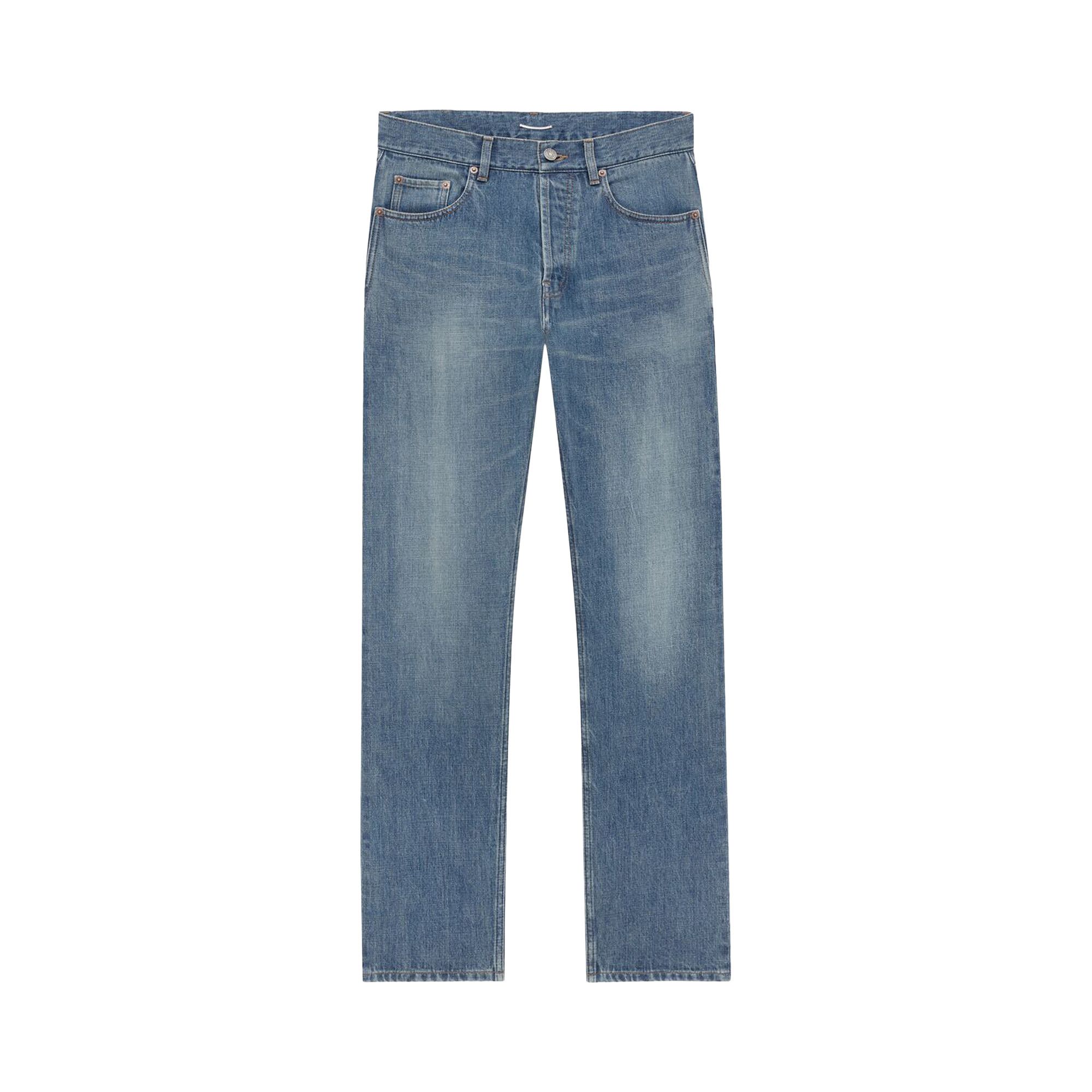 Buy Saint Laurent Mick Long Jeans 'Norvegian Blue' - 816412 Y21WC