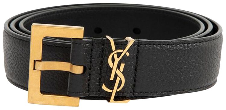 Saint Laurent Cassandre Belt Black