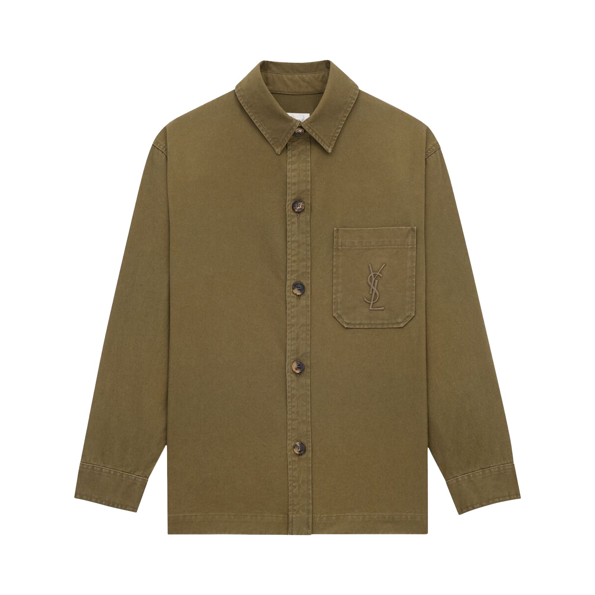 Tシャツ・カットソー Saint Laurent Saint Laurent Solferino Overshirt Buy Saint Laurent Solferino Overshirt 'Vintage Khaki