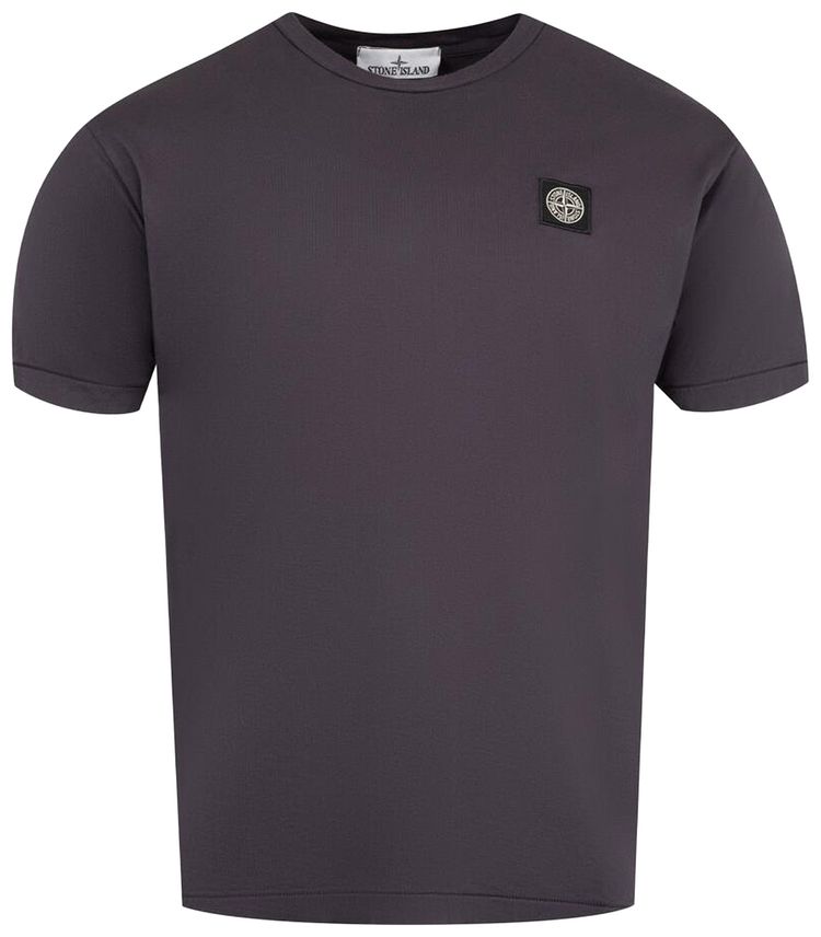 Stone Island Garment Dyed Logo T Shirt Ink