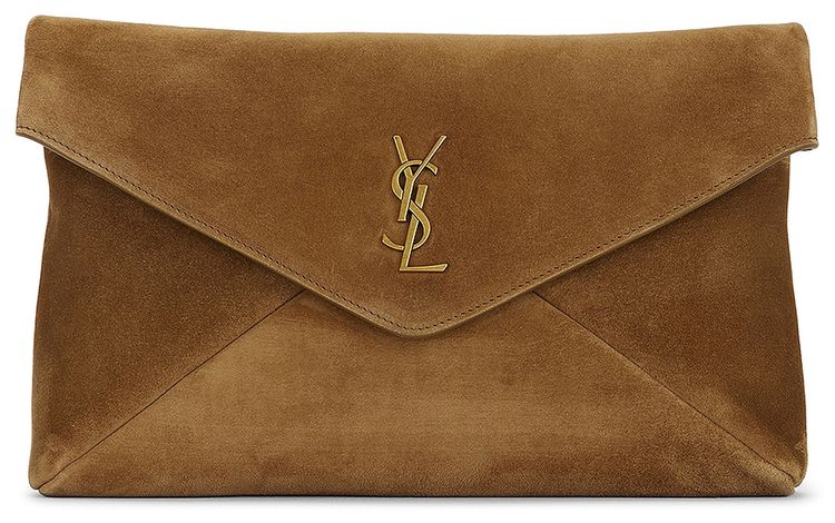 Saint Laurent Large Envelope Pouch Golden Leaf
