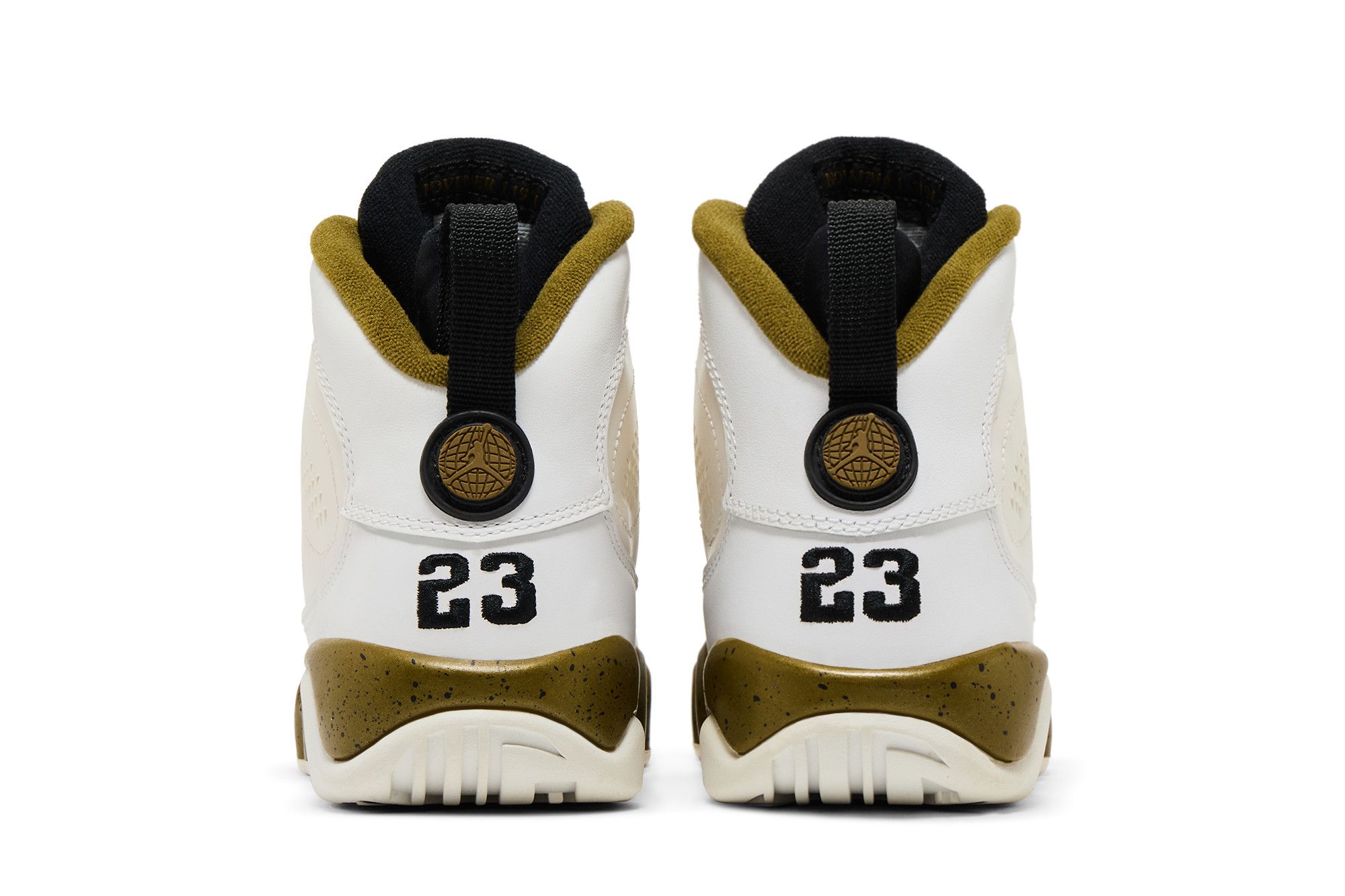 gold and white retro 9