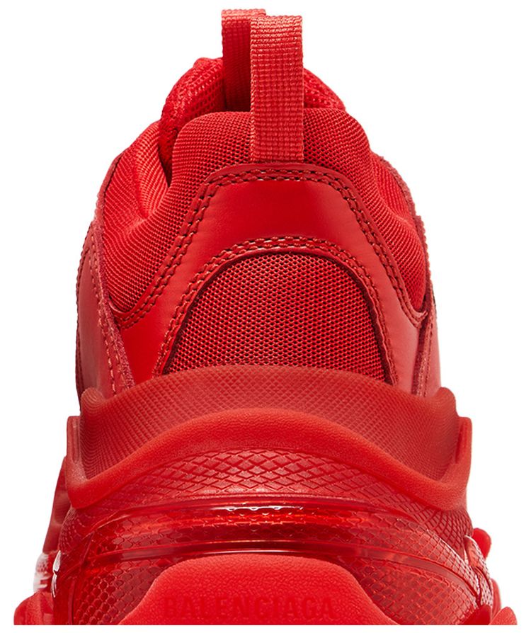 Balenciaga Triple S Sneaker Clear Sole   Red 2019