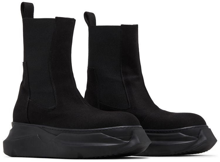 Rick Owens DRKSHDW Beatle Abstract Boot Black