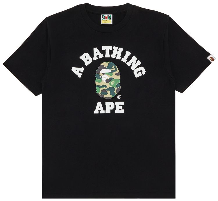 BAPE ABC Camo College Tee BlackGreen