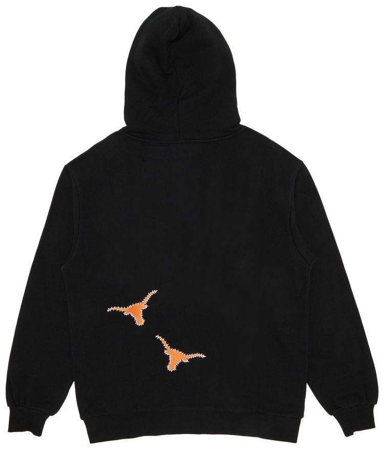 Cactus Jack by Travis Scott x Mitchell  Ness University Of Texas Hoodie Black