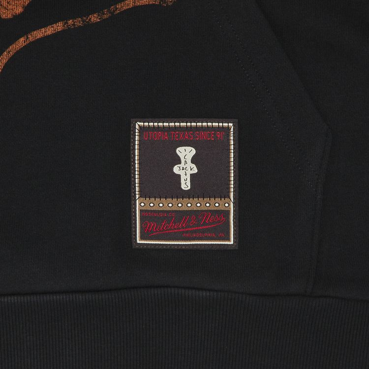 Cactus Jack by Travis Scott x Mitchell  Ness University Of Texas Hoodie Black