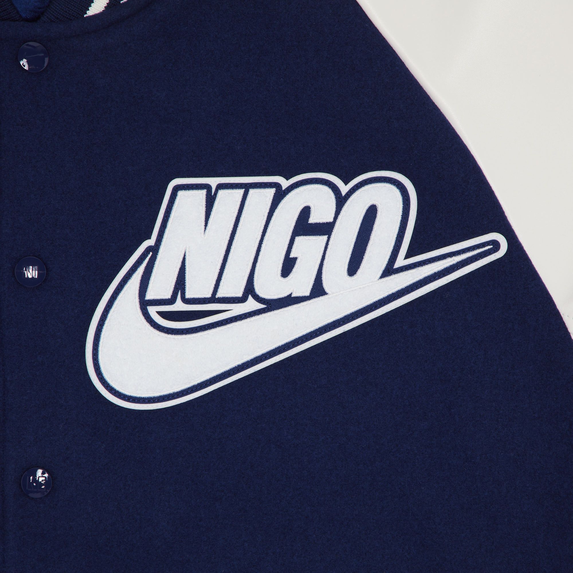 Buy Nike x Nigo NRG Varsity Jacket 'Navy' - FV5670 492 | GOAT