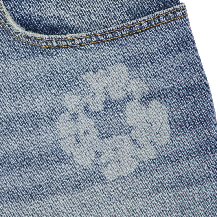 Denim Tears Laser Wreath Denim Short Light Wash