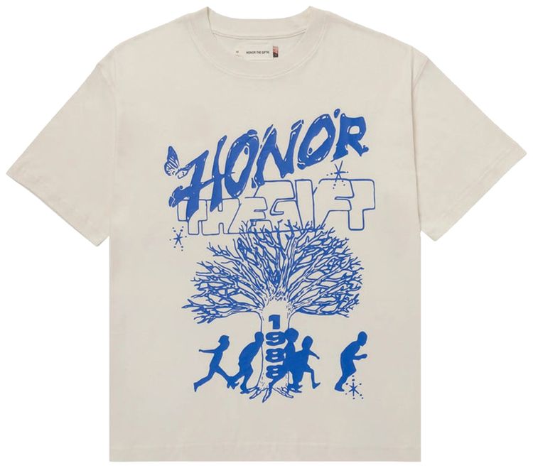 Honor The Gift Family Tree T Shirt Bone
