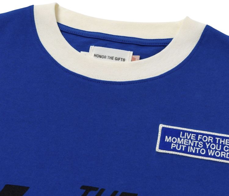 Honor The Gift Multi Box Tee Blue