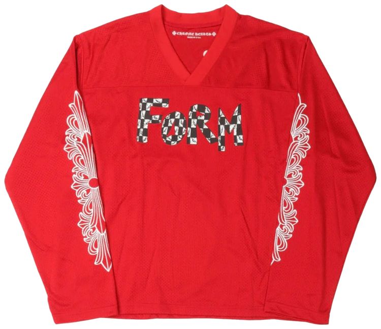 Chrome Hearts x Matty Boy FORM Long Sleeve Jersey Red
