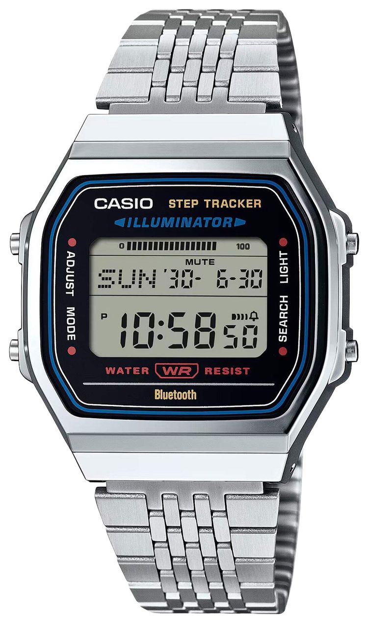 G SHOCK by Casio Vintage Digital Watch Silver
