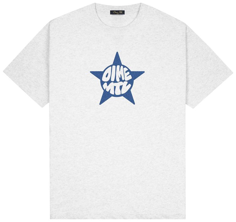Dime Star T Shirt Ash