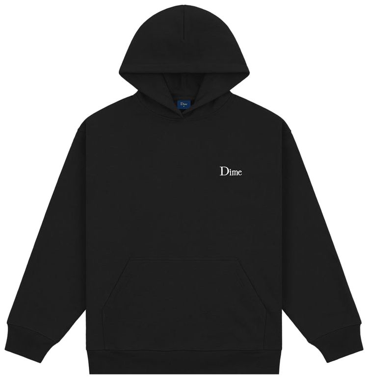Dime Classic Small Logo Hoodie Black