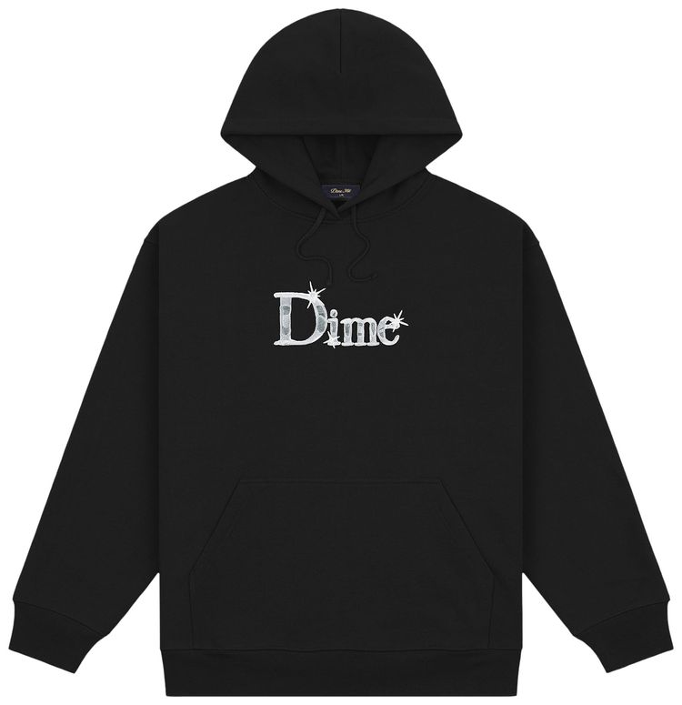Dime Classic Shiny Hoodie Black