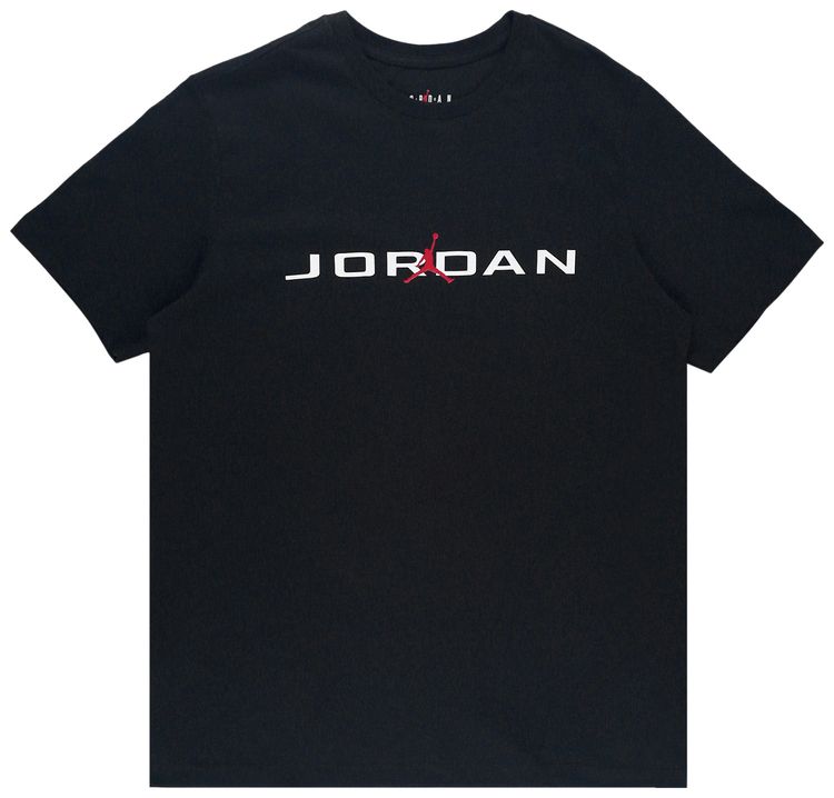 Air Jordan T Shirt BlackWhiteGym Red