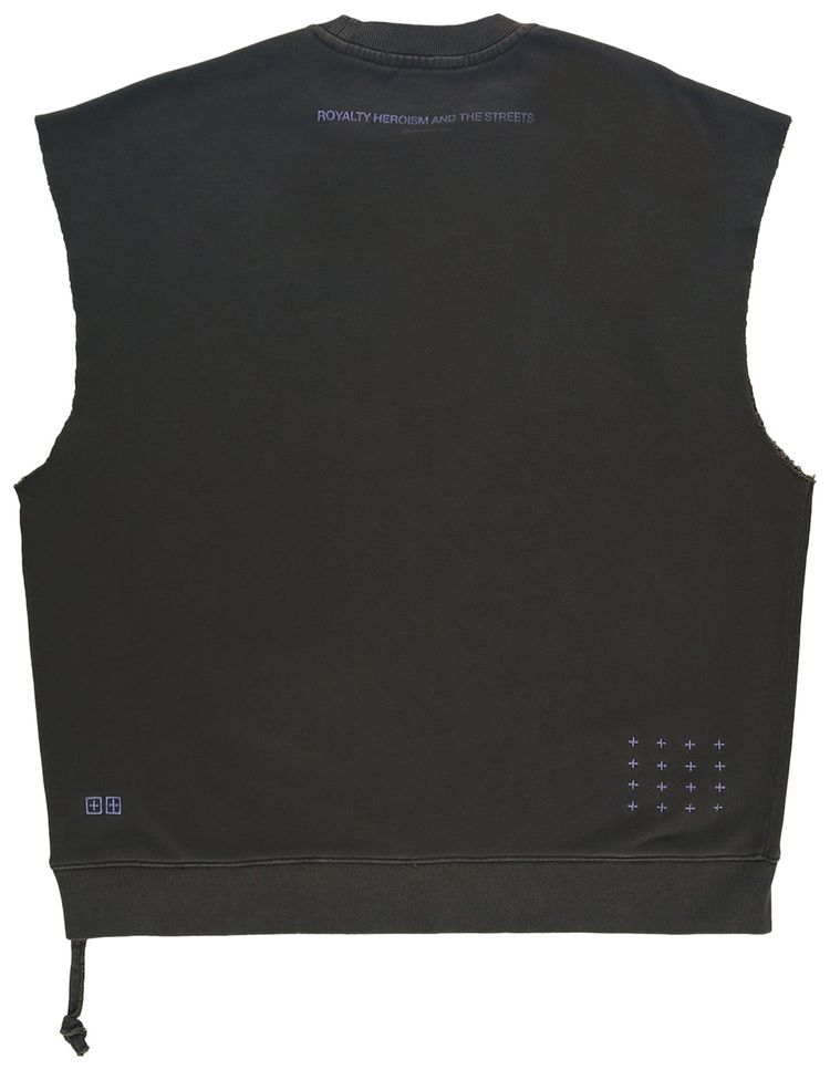 Ksubi Kingdom Slash Crewneck Faded Black