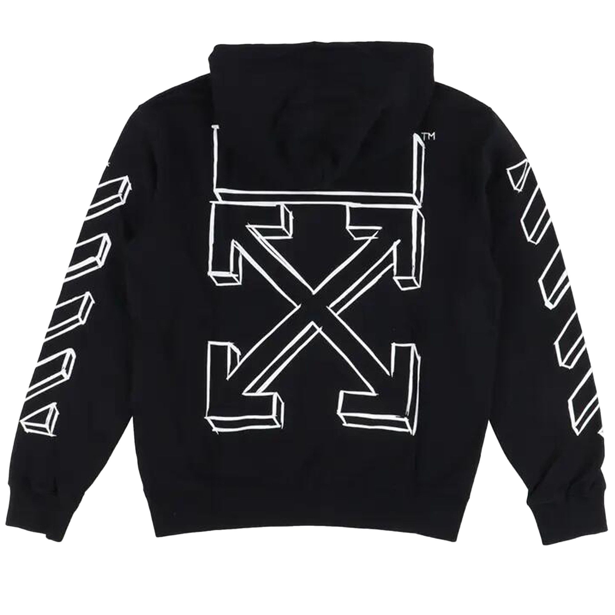 Buy Off-White 3D Marker Arrows Hoodie 'Black' - OMBB097G20FLE002