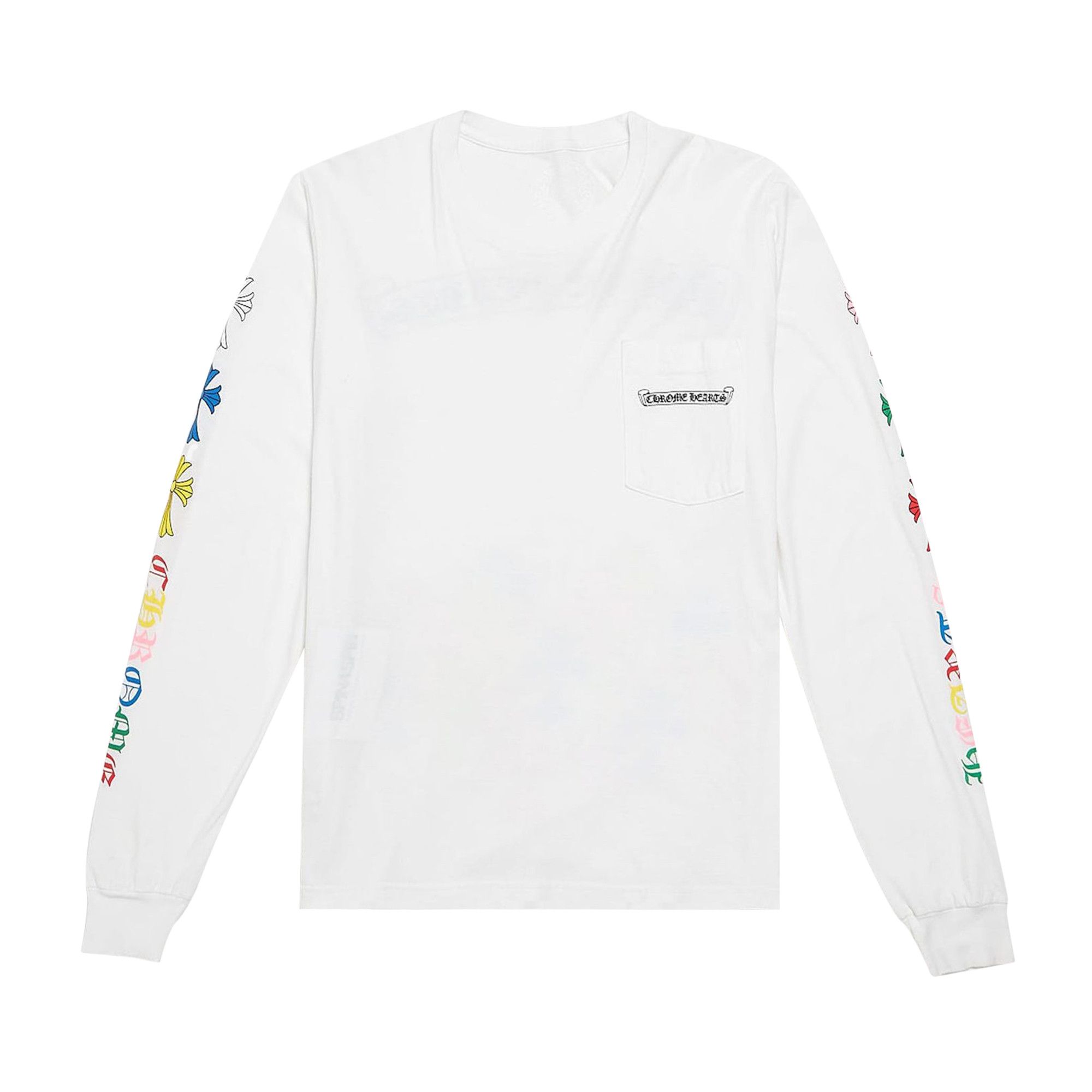 Buy Chrome Hearts Multi Color Cross Long-Sleeve 'White' - 01383