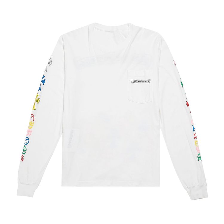Chrome Hearts Multi Color Cross Long Sleeve White