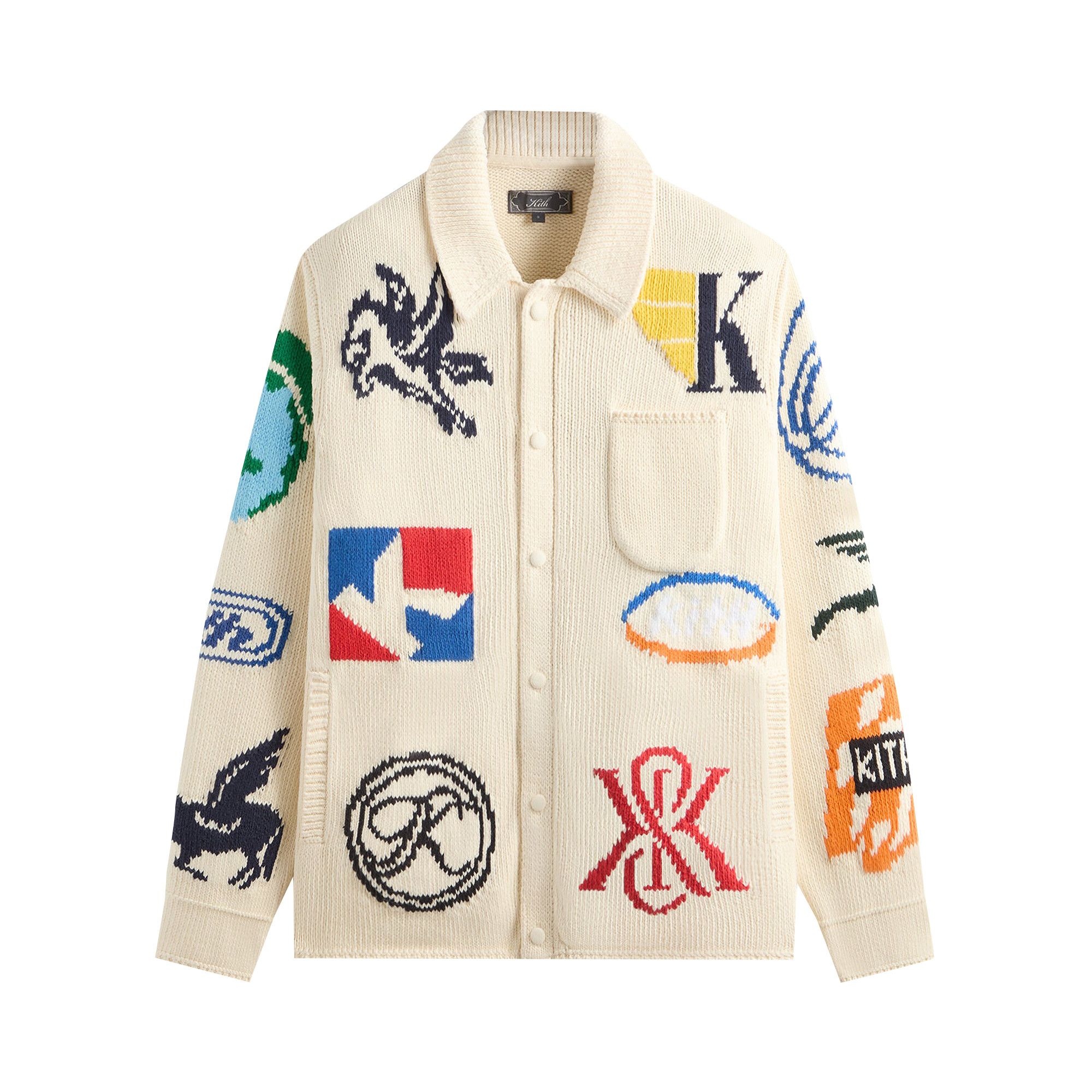 Buy Kith Chunky Knit Ginza Cardigan 'Sandrift' - KHM033159 104 | GOAT