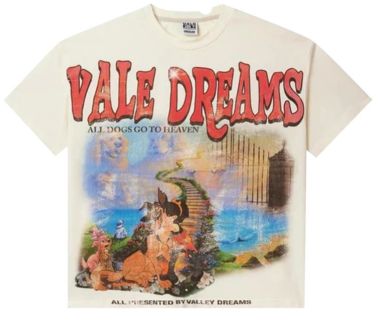Vale Forever All Dogs Go To Heaven Tee Cream