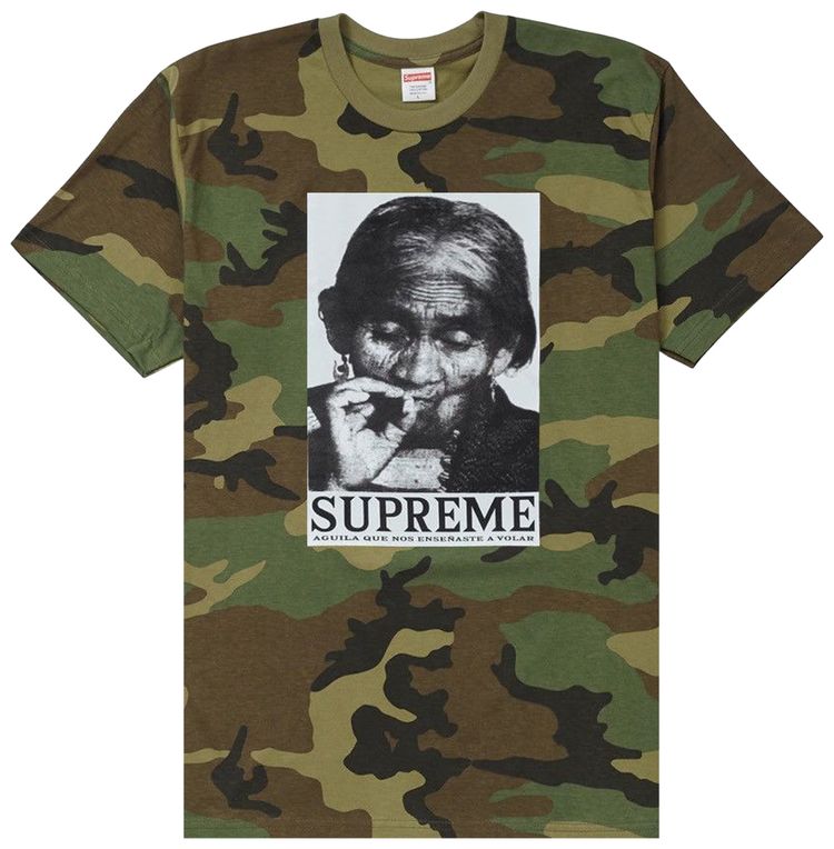 Supreme Aguila Tee Woodland Camo