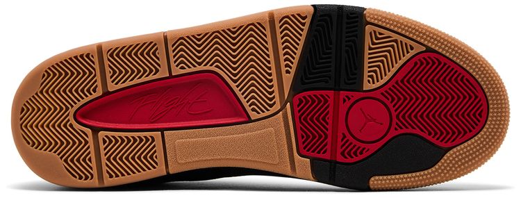 Air Jordan Flight Court Black Red Gum