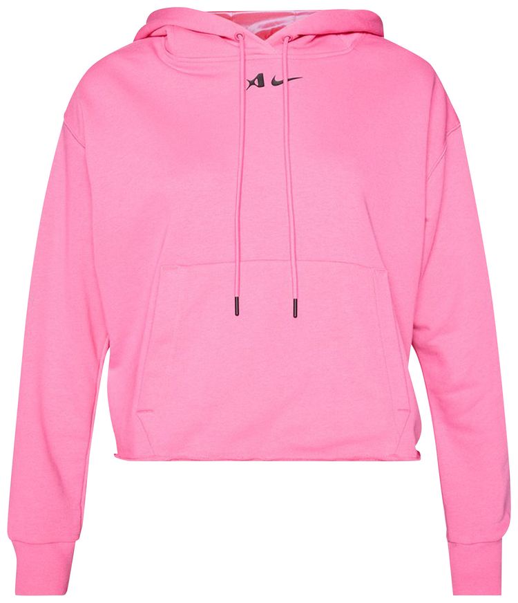 Nike Aja Wilson Oversized Cropped Hoodie Pink