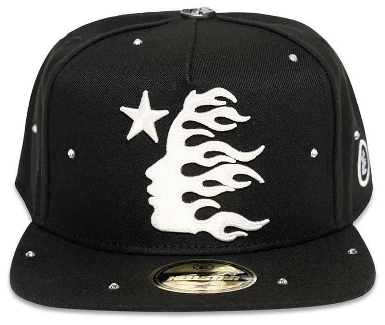 Hellstar OG Logo Rhinestones 59Fifty Fitted Hat Black