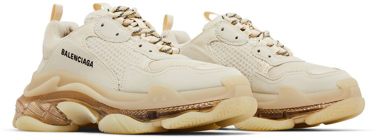 Balenciaga Triple S Sneaker Clear Sole   Off White