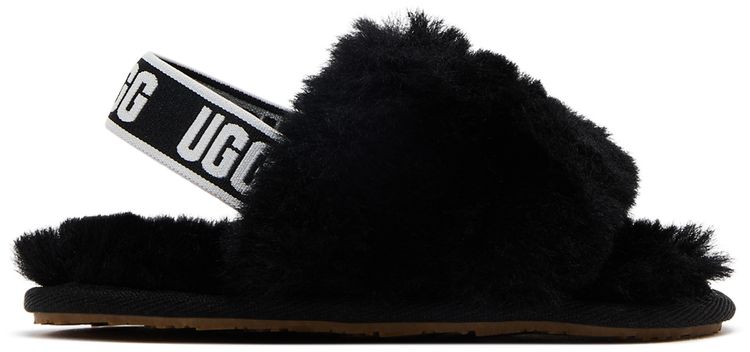 UGG Fluff Yeah Slide Toddler Black