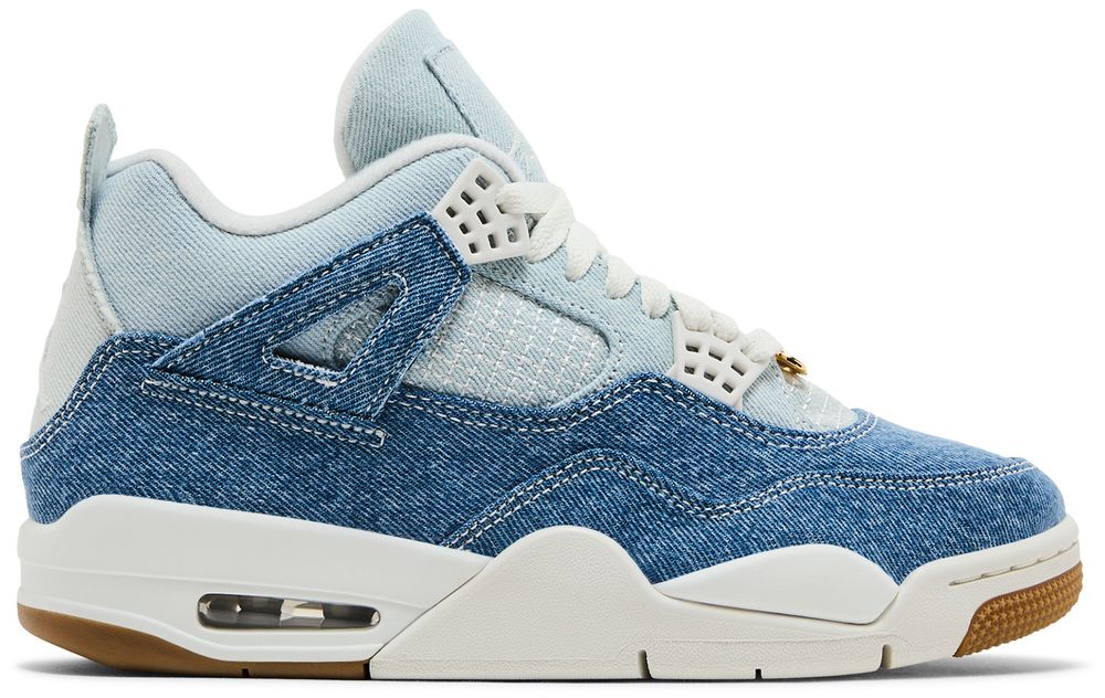Wmns Air Jordan 4 RETRO Tex 'worn Blue Denim'